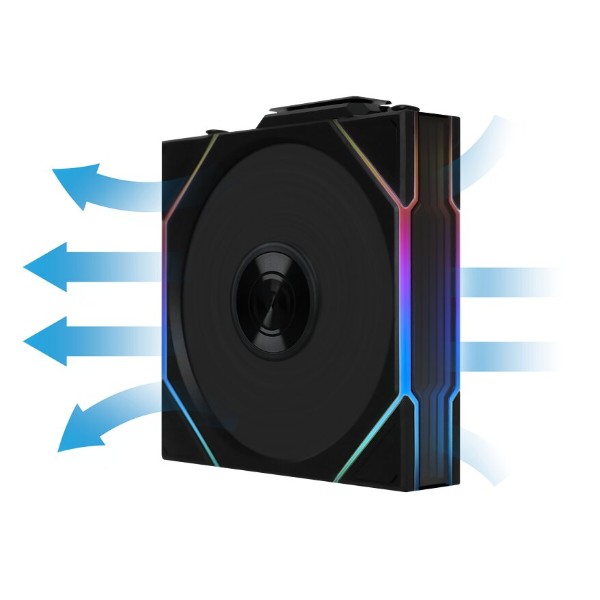 Фото - Корпусный вентилятор Lian Li Uni Fan TL WIRELESS Reverse 120-3 Black (G99.12RTL1W3B.00)